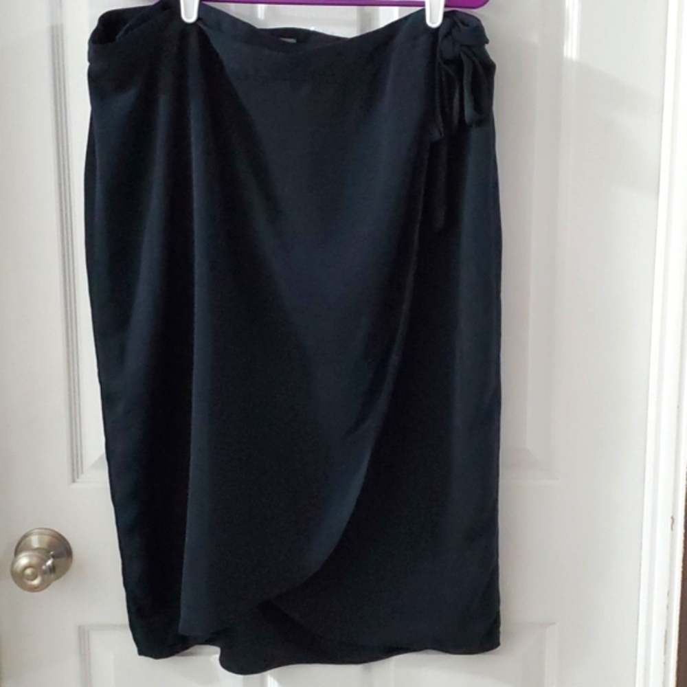 Maurices Wrap Skirt, Tulip Hem, Navy, XXL